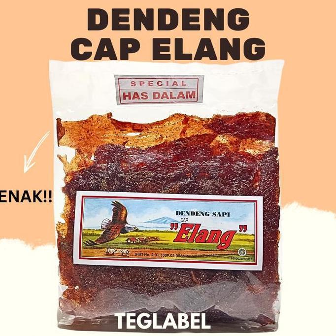 ravelahilss - dendeng sapi cap elang khas boyolali dendeng sapi asli elang 25 gram food
