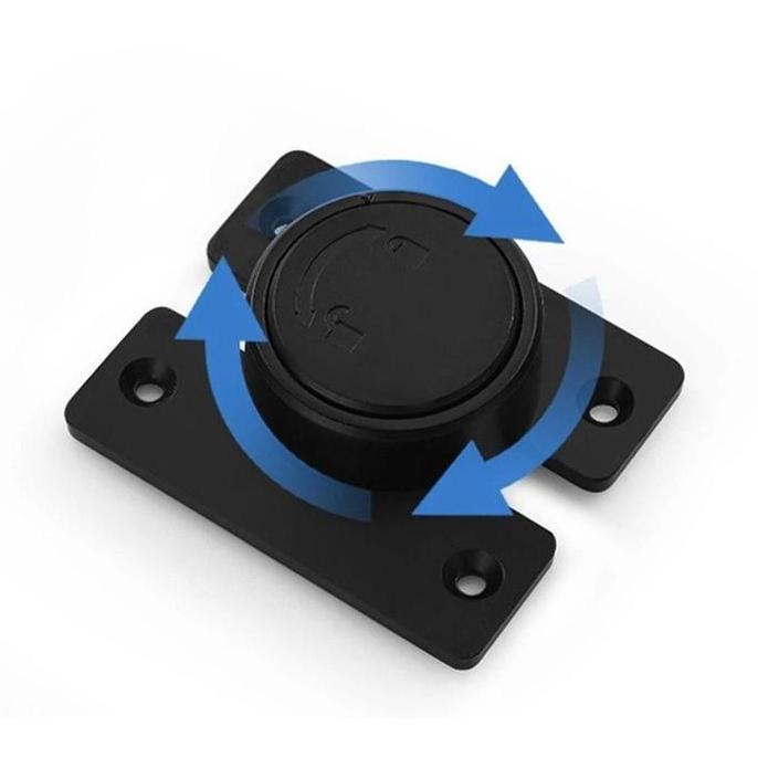 Kunci Pintu Grendel Gembok Putar Rotary Selot Logam Set Paket Pintu Geser Aluminium Kayu Keamanan Ru