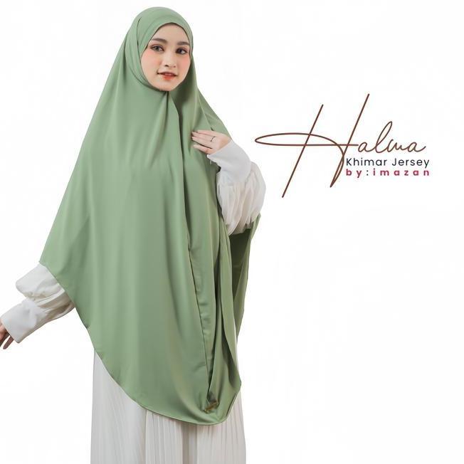 Imazan Halwa Series Khimar Syari Jumbo Jersey Korea Khimar Syari Praktis Khimar Nyaman El N Panjang