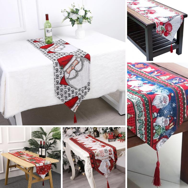 Table Runner Natal (Taplak Meja Natal) 180cm-Taplak Meja Motif Natal-Dekorasi Natal-Taplak Meja Tamu