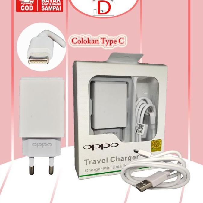 Charger Oppo Original Type C A16, A53, A5 2020, A7, A9 2020, A16s,