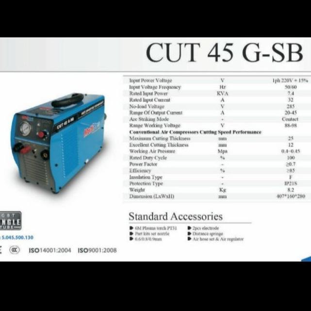 Spesial Cut 45 G-Sb Inverter Mesin Las Multipro Plasma Cutting Heavy Duty