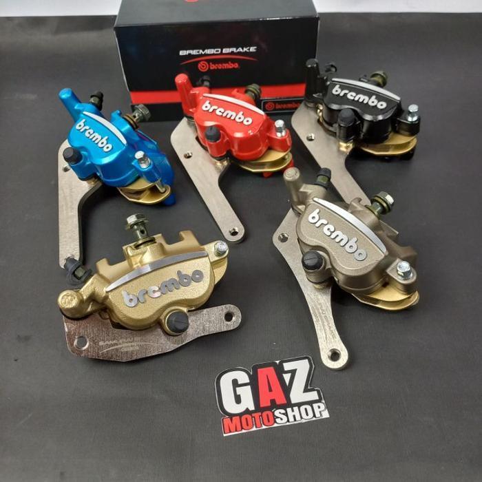 Kaliper Brembo Kiri 2 Piston Model Samurai Chemco 2P Pnp All Beat Vario 125 150 Beat Karbu Injeksi P