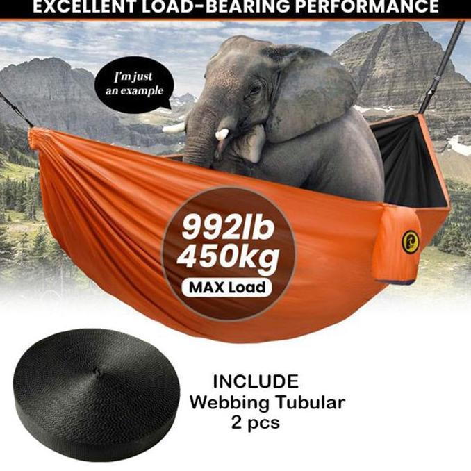 Cantaca900 - [BISA COD] hammock D2L bolak balik double layer ayunan 2 dua lapis palava adv Camping O