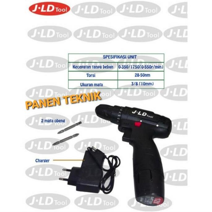 Diskon Bor Cordless Jld 12S Bor Baterai 12V