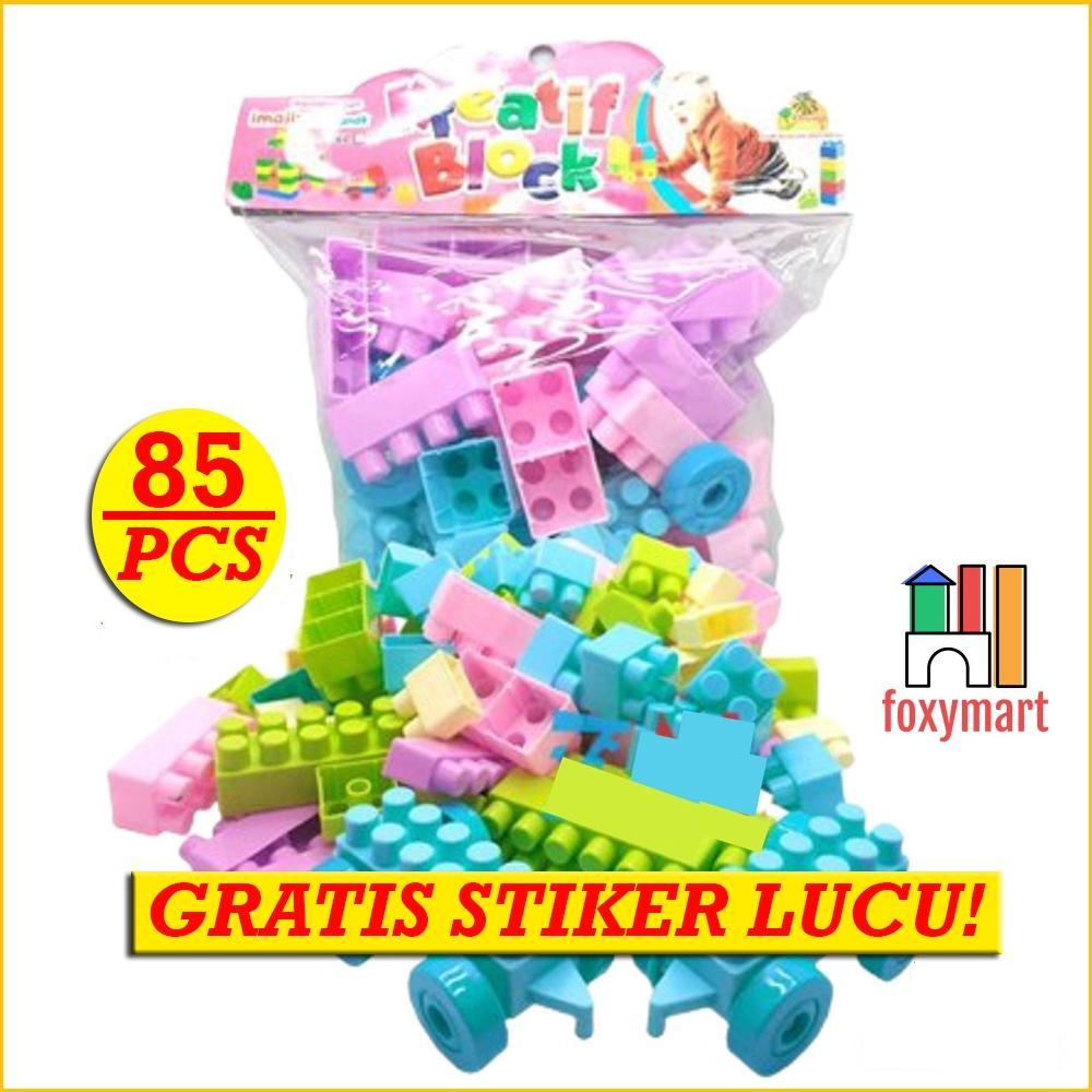 Sale Mainan Block Balok Besar 96 Pcs Mainan Blok Anak Edukasi Balok Susun Bongkar Pasang Robot Mobil