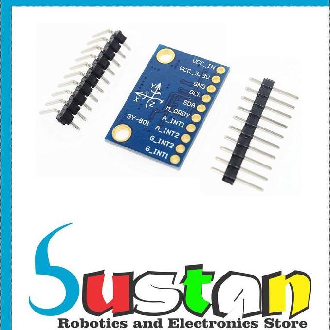 Grosir Gy-801 10Dof 9-Axis Indicator L3G4200D Adxl345 Hmc5883L Bmp180 Module