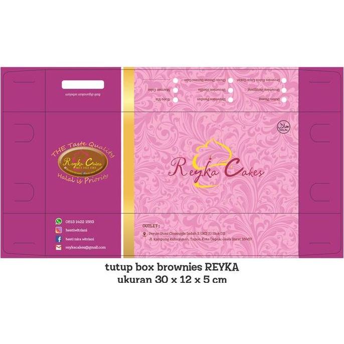 CETAK CUSTOM BOX KUE