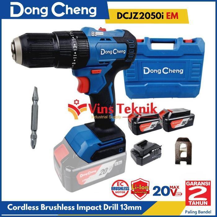 DONGCHENG DCJZ2050i EM Mesin Bor Tembok Baterai Cordless Impact Drill 20V DCJZ2050