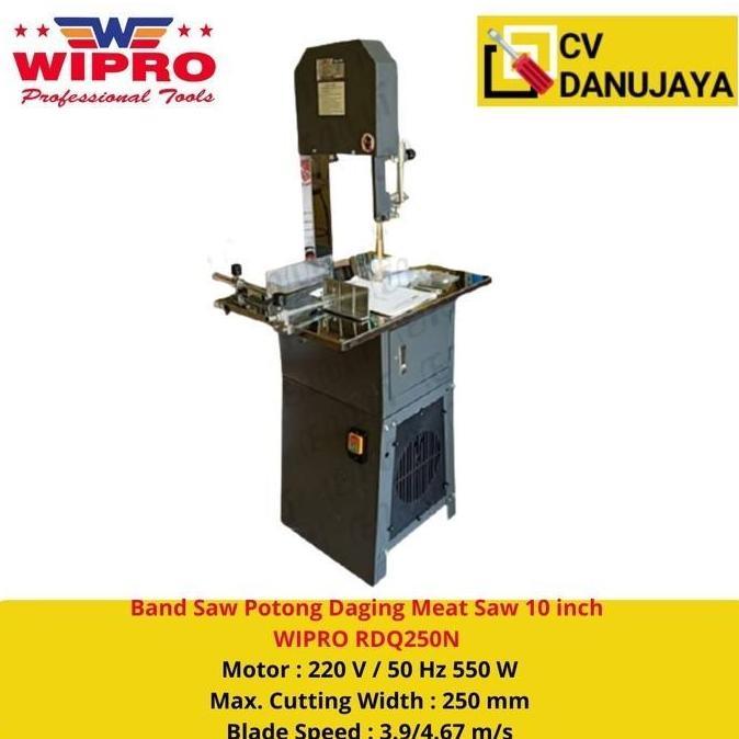 TERBARU - Bandsaw Mesin Pemotong Potong Daging Meat Saw 10 inch WIPRO RDQ250N