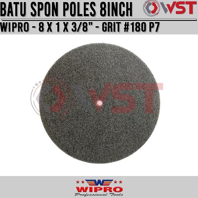 Miliki Wipro Batu Gerinda Poles Non Woven 8Inch Grit 180 P7 / Poliac / Spon
