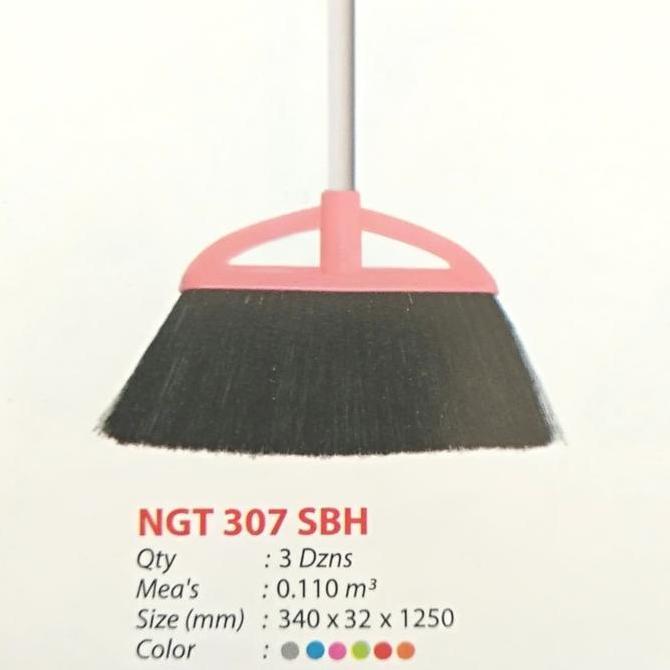 Ready Sapu Nagata 307 Hitam sapu plastik sapu nylon