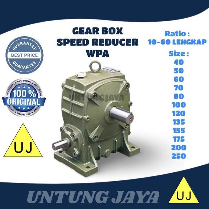 TERMURAH - GEAR BOX SPEED REDUCER WPA 80 RATIO 10 - 60 // GEARBOX WPA 80 // GIRBOK WPA 80 // JUAL GE