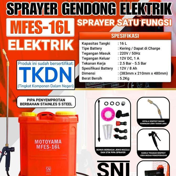 TERBARU - Sprayer Electrik Motoyama