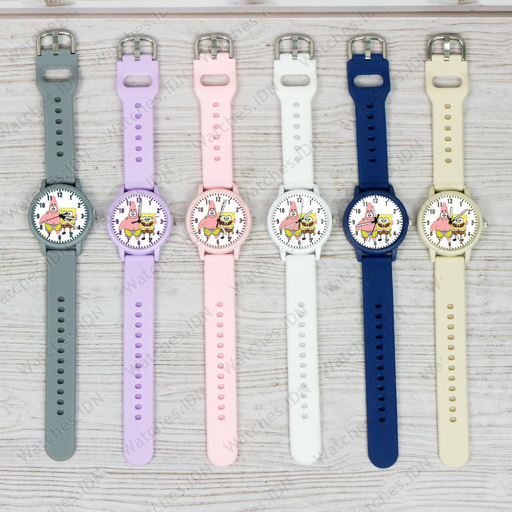 Jam Tangan Fashion Cewek Karakter Lucu Spongebob Favorit