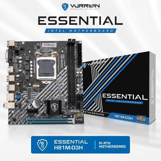 NEW MOTHERBOARD VURRION ESSENTIAL H81M-D3H LGA 1150