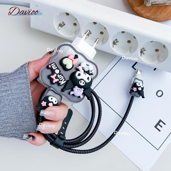 Pelindung Kabel Charger OPPO/REALME 33W | Set 5 Item Pelindung Charger