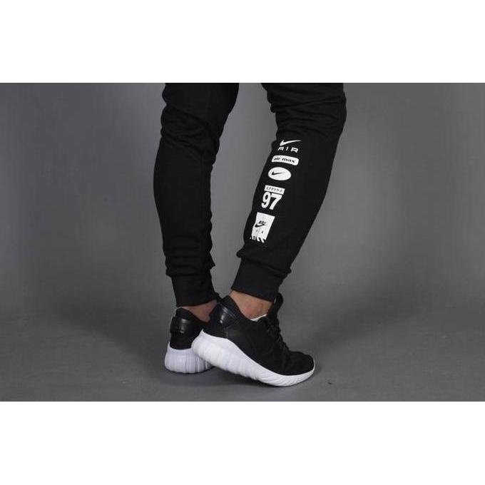 TERKINI NIKE AIR HYBRID JOGGER PANTS WHITE x BLACK GRADE ORI / CELANA JOGER TERKINI