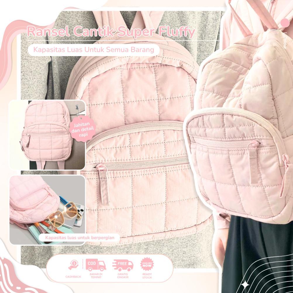 Backpack Wanita Tas Mini Ransel Korea Aesthetic Cewek Kekinian Ransel Kecil Y2K Viral TikTok Warna P