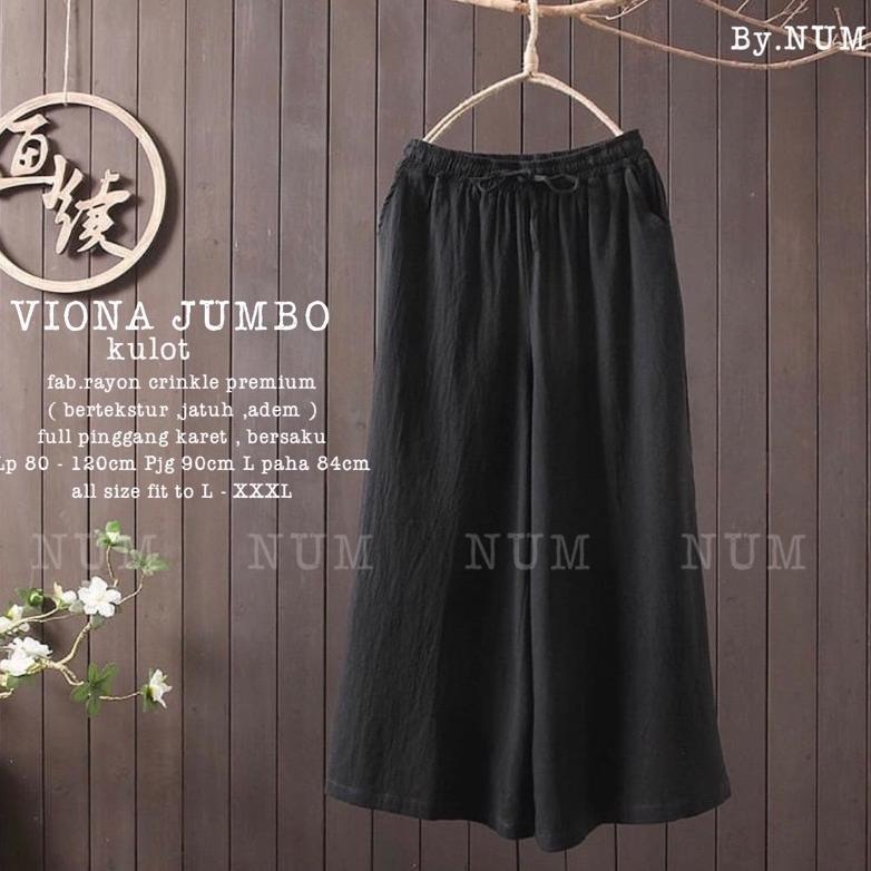 HOT PRODUCT VIONA JUMBO KULOT RAYON CRINKLE PREMIUM
