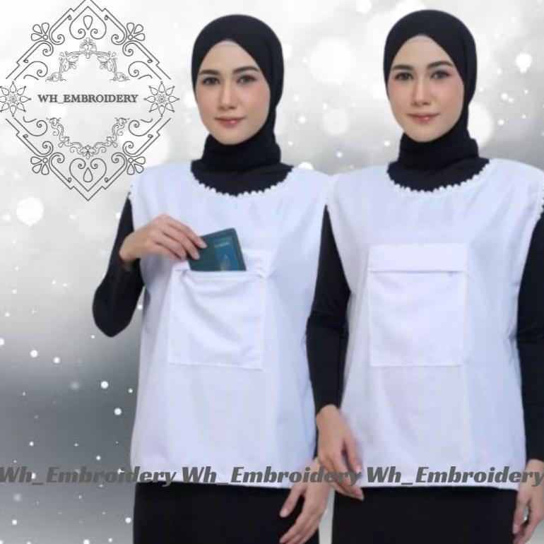 RECOMMENDED Kaos Dalaman Berkantong Wanita - Dalaman Gamis Untuk Umroh Dan Haji