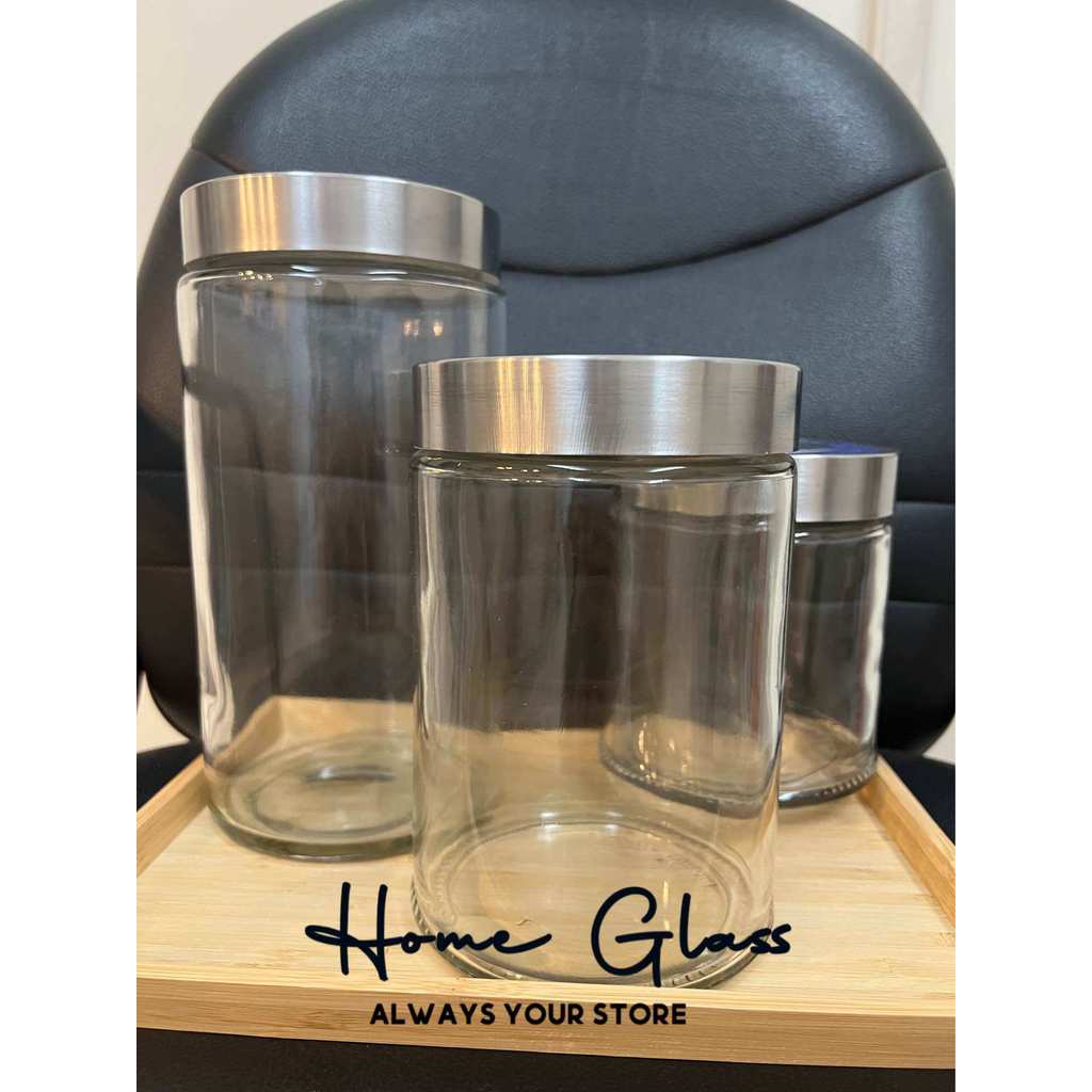 Toples Kaca Kedap Udara 2 Liter /Toples Lebaran/Toples Kue Kering/ Wadah Tempat Toples Lodong Penyim