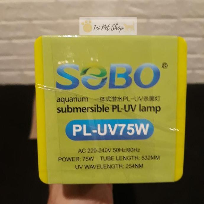 LAMPU UV KOLAM IKAN SOBO PL UV 75 WATT