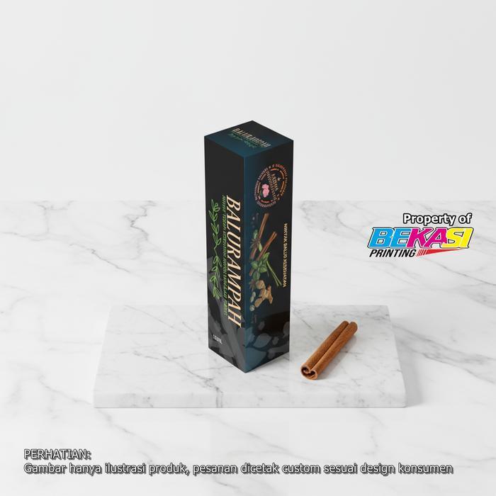 4.5x4.5x15 cm Box Packaging UMKM Kemasan Botol Minyak Gosok Herbal 100 ML