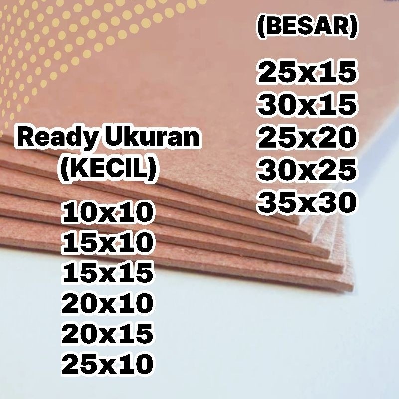 Yellow Board Tebal 3 Mm, 2Mm Hardboard Karton Board Kaku Isi 5 Lembar