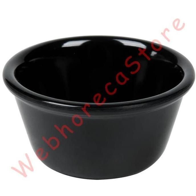 Ramekin Melamine 6x4cm Black / Sloki Tempat Saus Melamin 50ml Hitam
