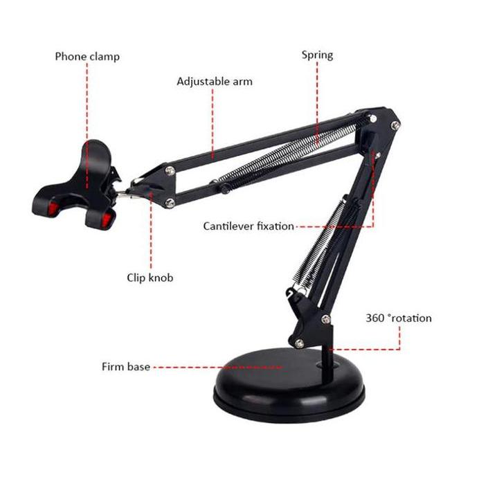 Dudukan HP Smartphone Stand Phone Holder Pixar Kokoh Stabil Termurah Terlaris