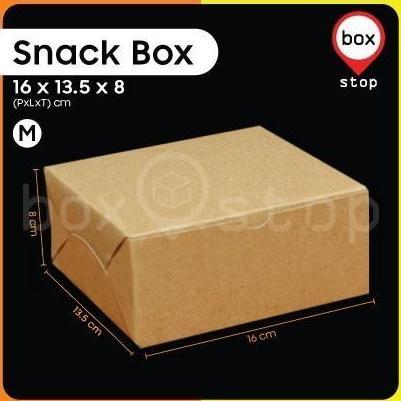 Kotak Snack Box - Dus Katering Catering - Box Kue - 16x13.5x8 cm