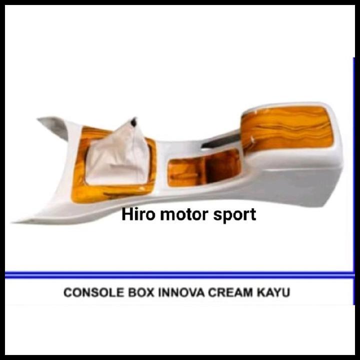 HOT DEAL CONSOLE BOX INNOVA CREM MOTIF KAYU 