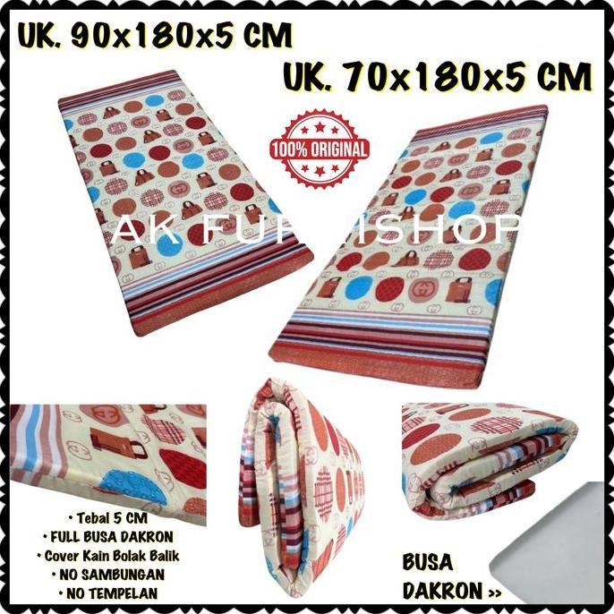 Kasur Lipat Busa Dakron Murah Tebal 5 CM - Kasur Lantai Ekonomis