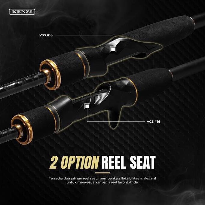 JORAN KENZI SEAGLE 702 Ultralight Spinning Baitcasting 210cm Solid Carbon Fuji Guides 2-6lbs 3-8lbs 