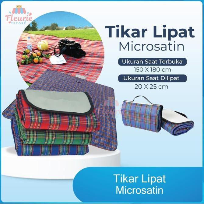 Tikar Lipat Microsatin - Tikar Piknik Lipat Waterproof