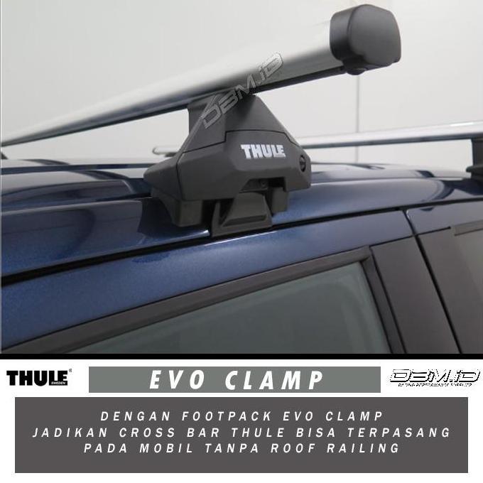 Promo THULE Cross Bar Evo + Footpack + Kit for Innova lama Reborn Ertiga Diskon