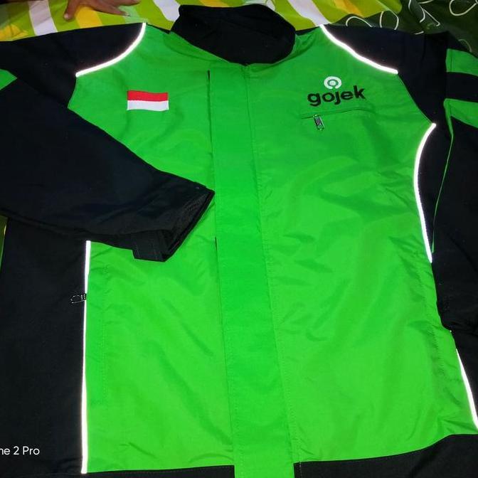 jaket gojek MOTOR semi waterprof  Bordir