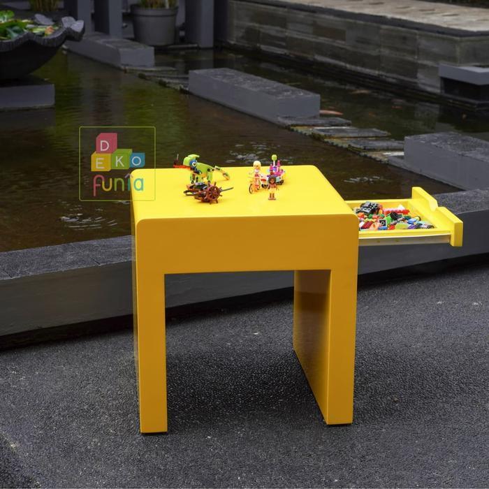 Meja lego single 40cm set upgrade KURSI STORAGE
