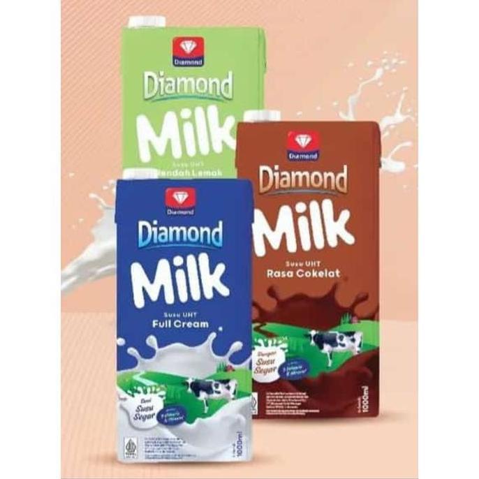Mlkiron- Susu Diamond Milk Uht 1L/1000 Ml [Satuan]