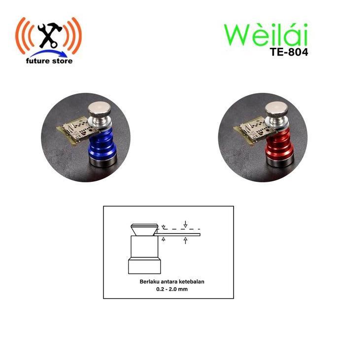 Bisa- Weilai Wl-804 Penjepit Pcb Holder + Kaca Pembesar /Jepitan Magnet Ori
