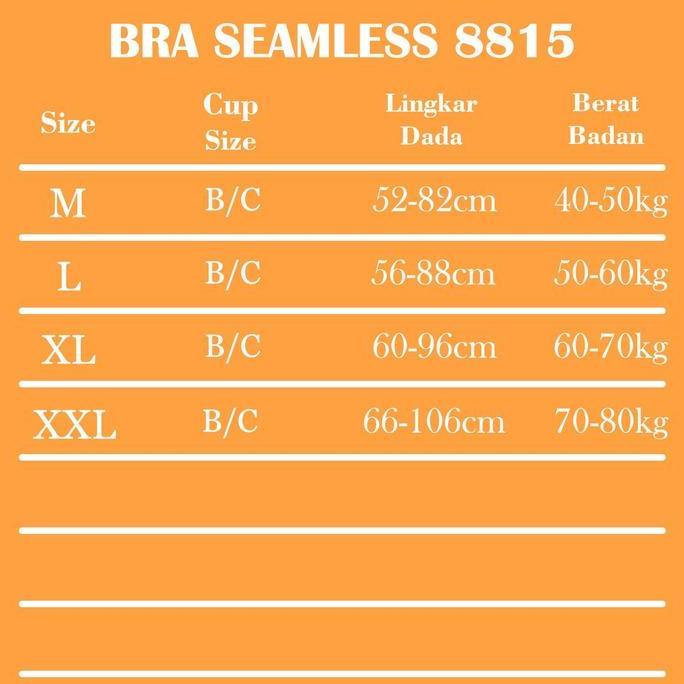 Polini - Paket HEMAT 3 Pcs Pakaian Dalam Wanita Bra Seamless Kancing Depan Bh Sport Polini 8815