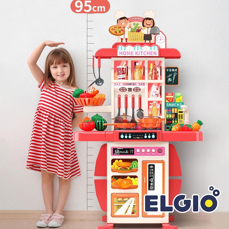 recommended mainan masak masakan jumbo 95cm kitchen set uap dan wastafel dapur spraying mist
