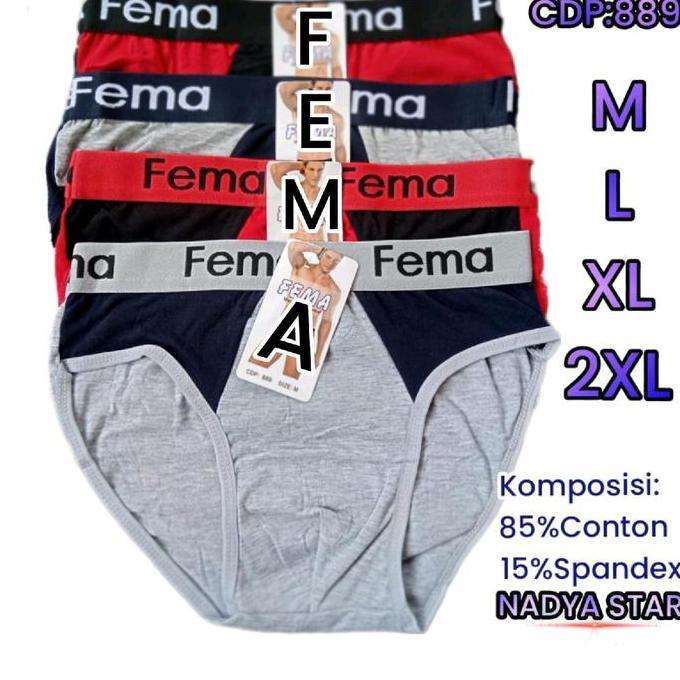 Gentle- 3Pcs Celana Dalam Pria Fema Cd Pria Dewasa Fema Katun Spandex