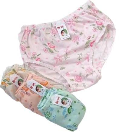 Nyaman- 12 Pcs Celana Dalam Wanita Lusinan Tipis  Anak Remaja Dewasa Cd Cewek Katun Motif Bunga Orin