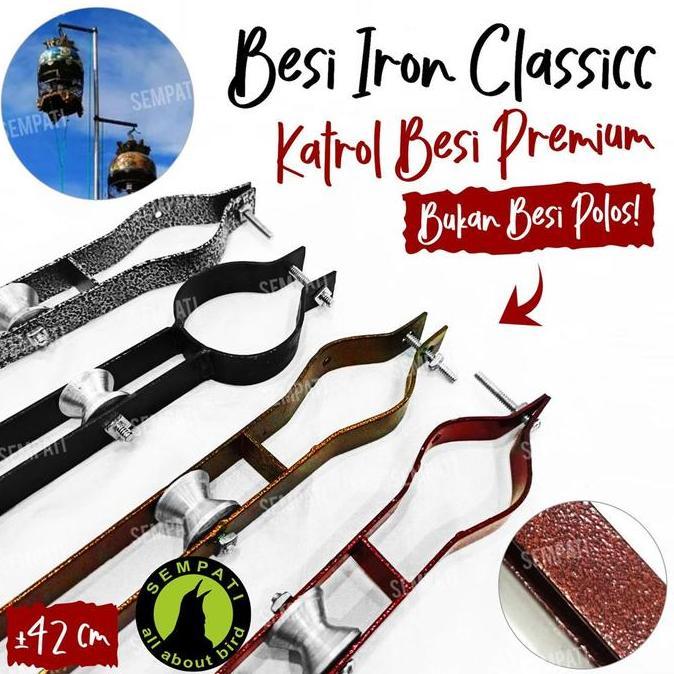 Kicaudor- Sempati Katrol Perkutut Model Antik Kerekan Besi Panjang Antik Gantungan Sangkar Kandang B