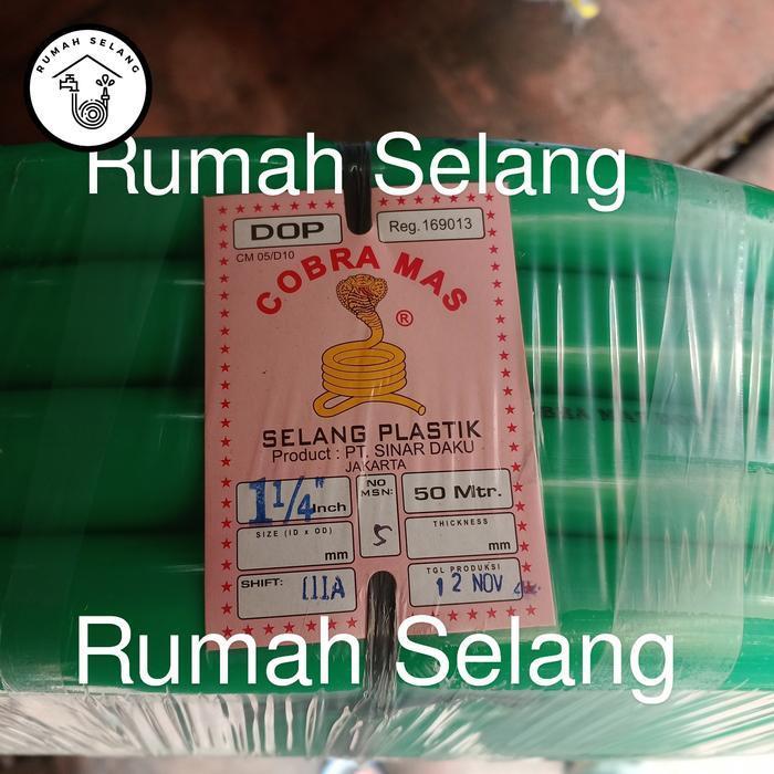 Selang Dop Cobra Mas 1 1/4 Inch Rollan / Selang Air 1 1/4 Inci Bagus