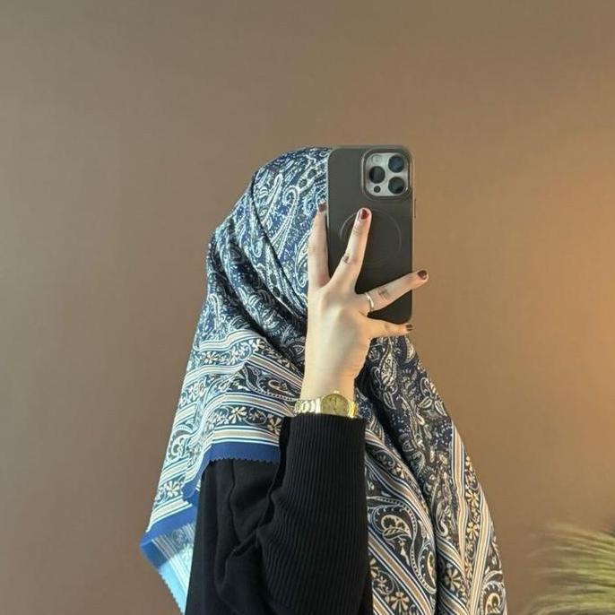 DV307 >> 3 PCS hijab persegi motif turki/ Hijab segiempat motif arabin turki