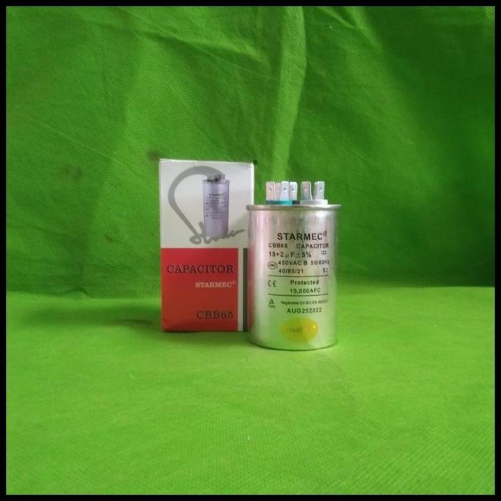 GRATIS ONGKIR CAPASITOR DAUBEL AC 15+2UF PANASONIK SHARP DAIKIN SAMSUNG 