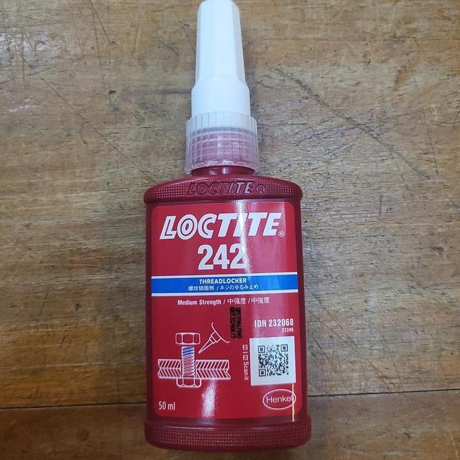 Sale Loctite 242 Biru Medium Strength / Lem Baut / Threadlocker Blue 50 Ml